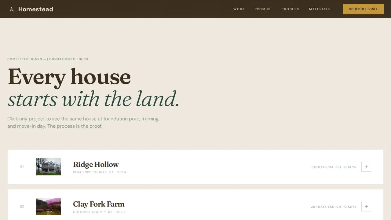 Homestead — Certified Farming Consultant Landing Page Template