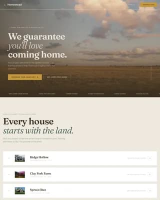 Homestead — Certified Farming Consultant Landing Page Template