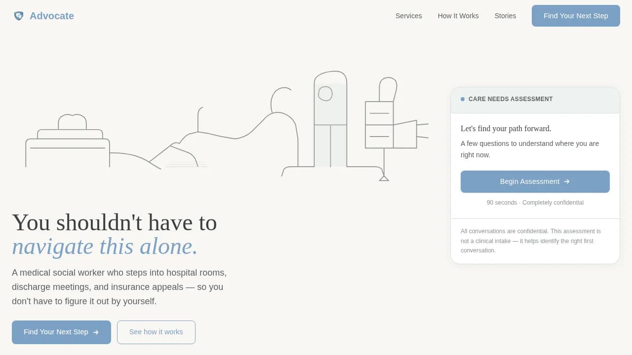 Home Health & Hospice Booking Website Template