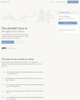 Home Health & Hospice Booking Website Template