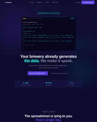 Kombucha Vertical SaaS Professional Website Template
