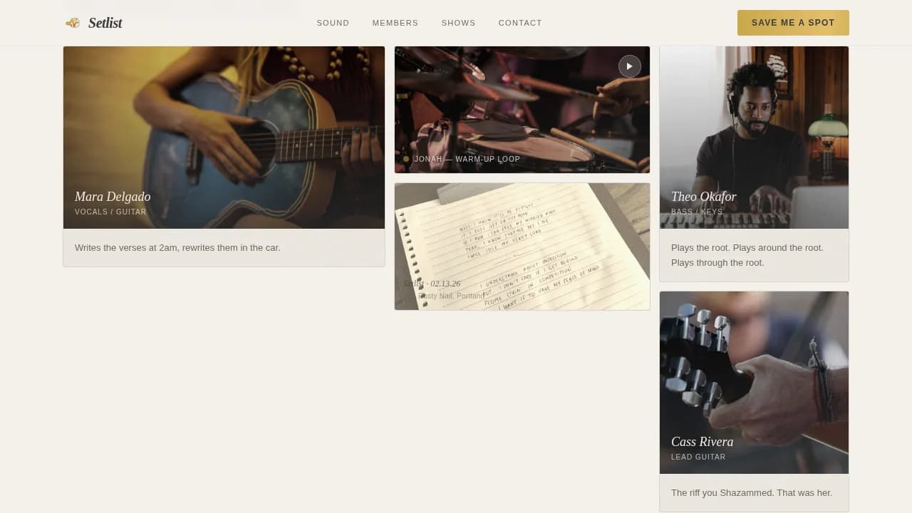 Side Project & Hobby Showcase Pre-Launch Website Template