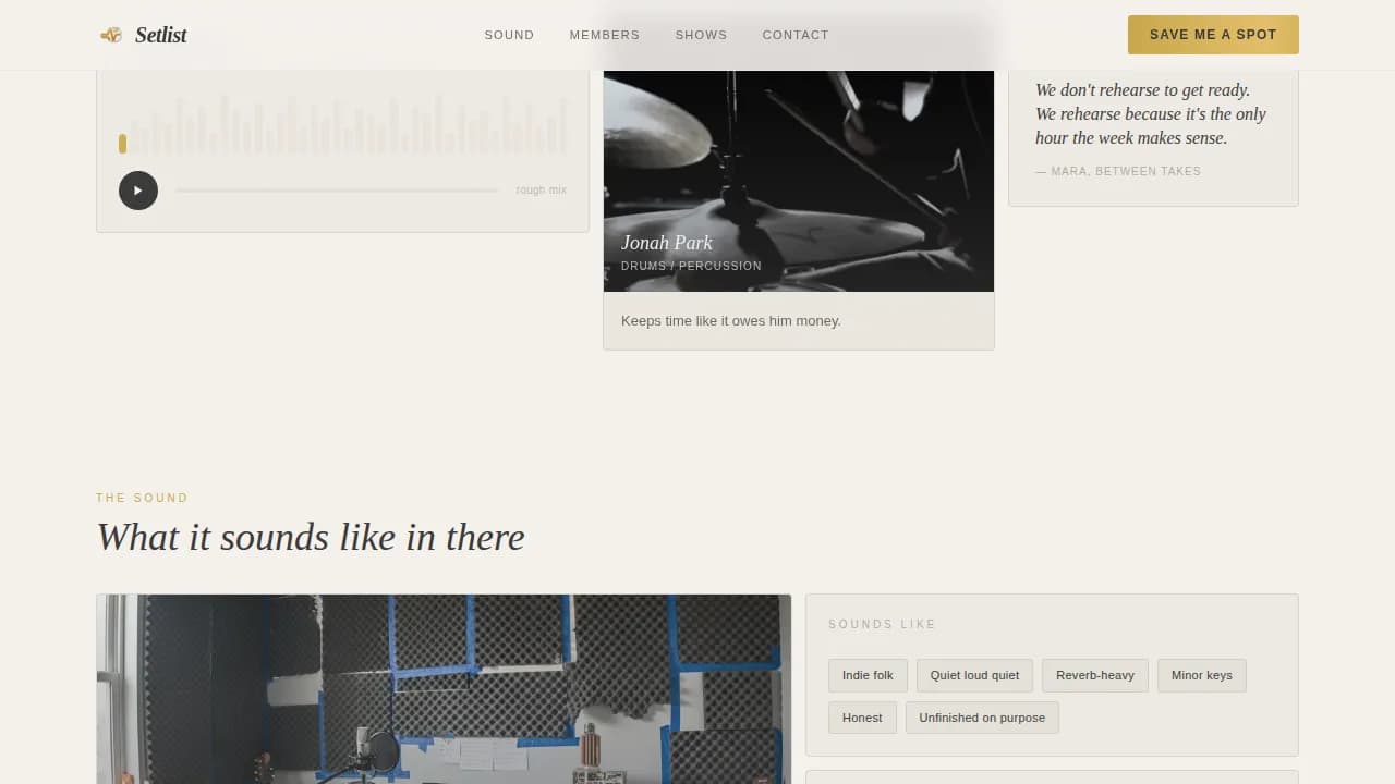 Side Project & Hobby Showcase Pre-Launch Website Template