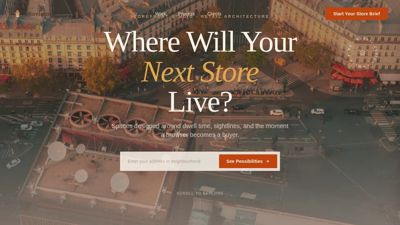 Retail Store Construction Portfolio Website Template