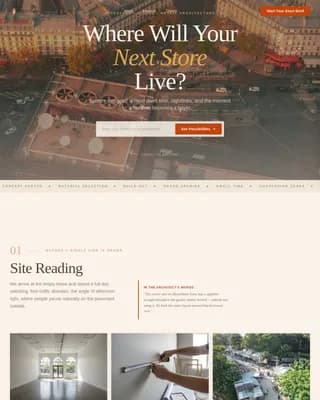 Retail Store Construction Portfolio Website Template