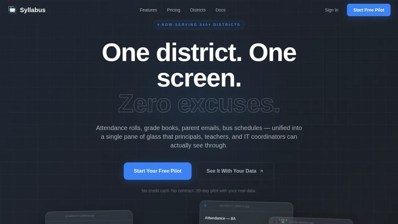 Syllabus — Intelligent School Management Landing Page Template