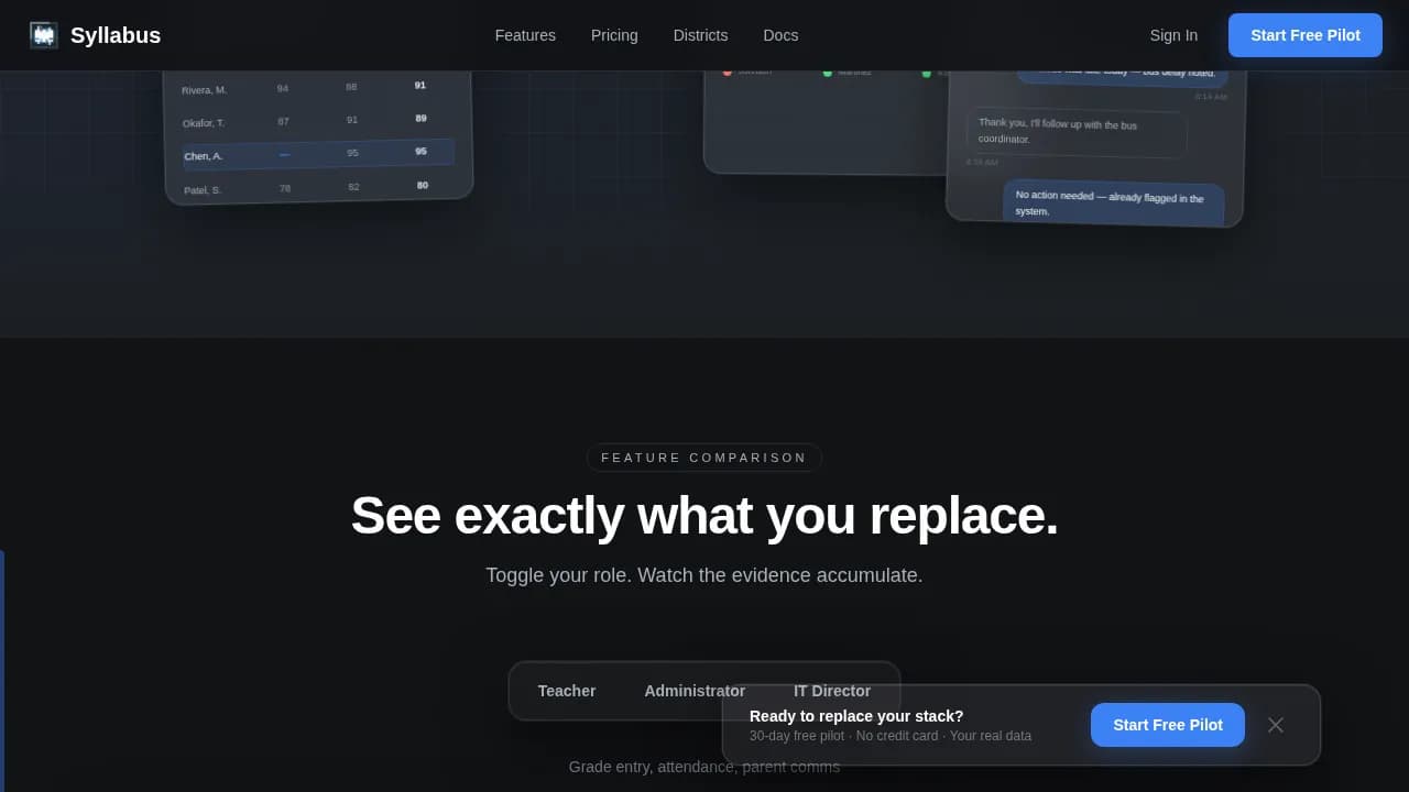 Syllabus — Intelligent School Management Landing Page Template