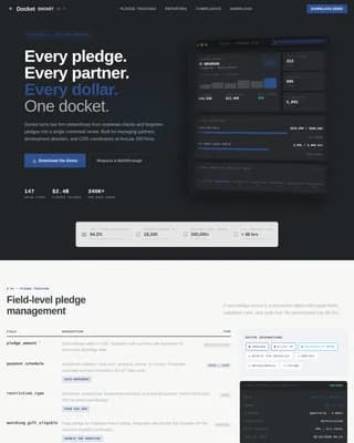 Docket — Powerful Legal Operations Landing Page Template