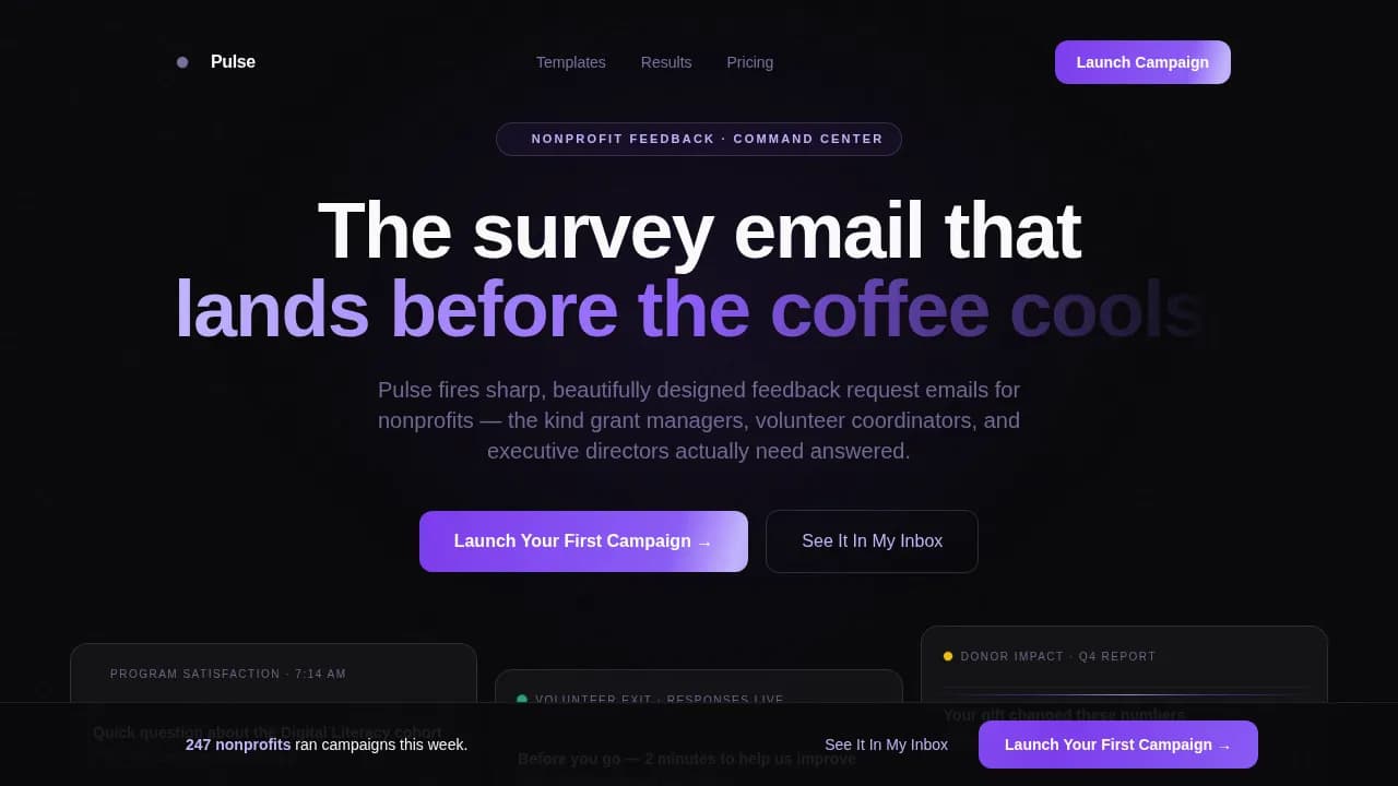 Voicepoint — Community Nonprofit Engagement Landing Page Template