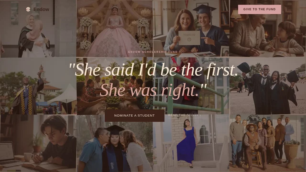 Invest — Educational Scholarship Platform Landing Page Template