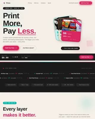 Local Brick & Mortar Business Pricing Website Template