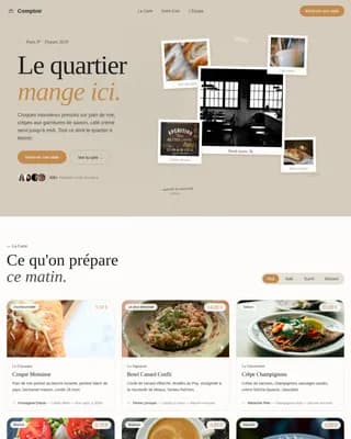 French Dining Professional Website Template