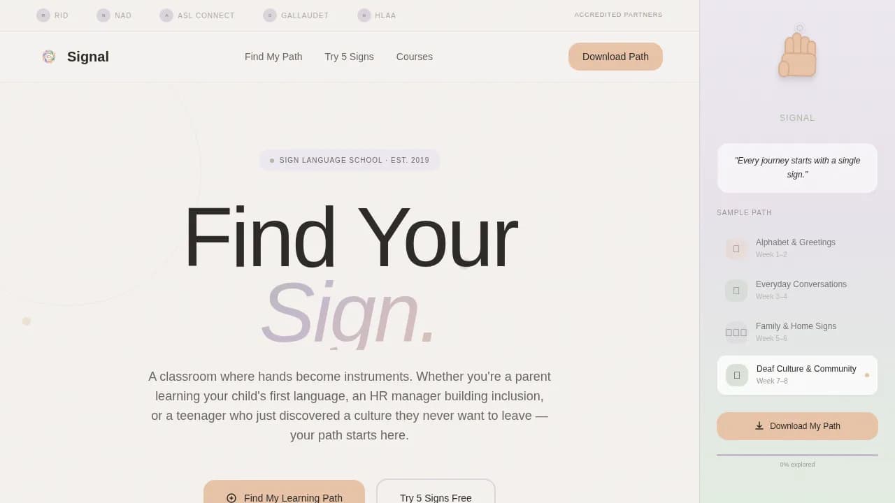 Language School Professional Website Template