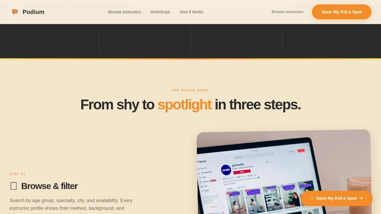 Amplify — Curated Debate Instructor Landing Page Template