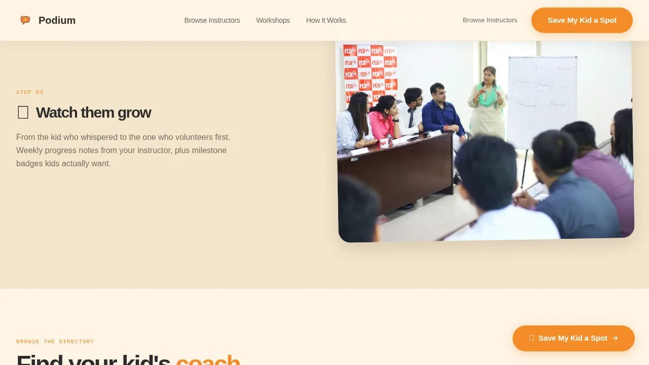 Amplify — Curated Debate Instructor Landing Page Template