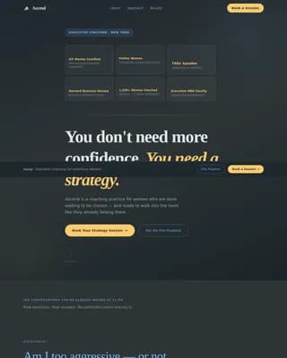 Business Coaching & Mentoring Professional Website Template