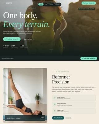 Pilates Fitness Blog Website Template