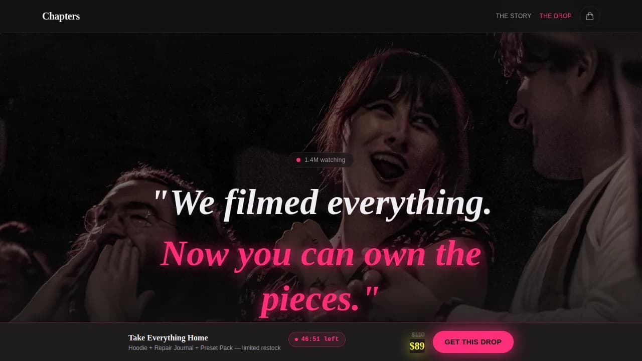 Vlog — Authentic Couple Content Landing Page Template