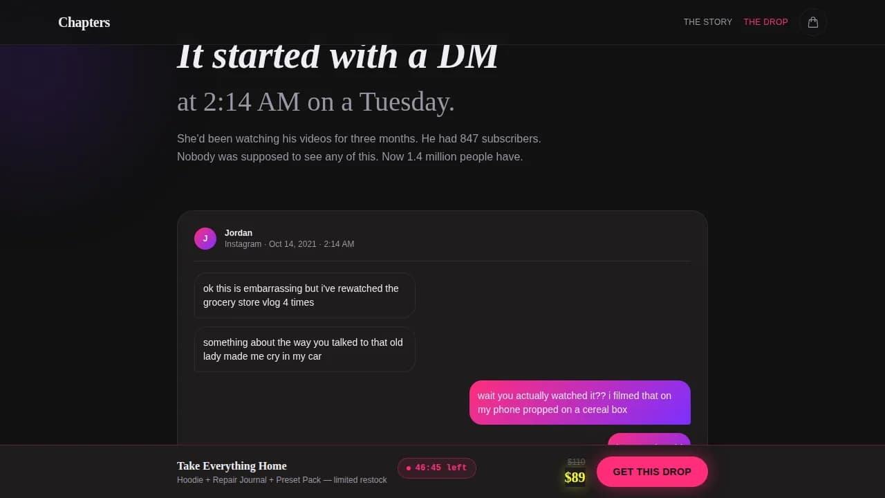 Vlog — Authentic Couple Content Landing Page Template