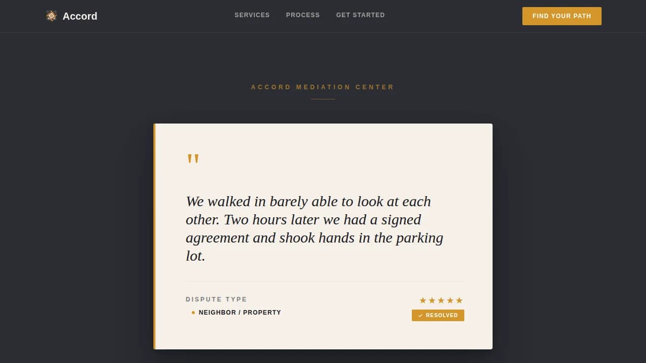 Bridge — Collaborative Conflict Resolution Landing Page Template
