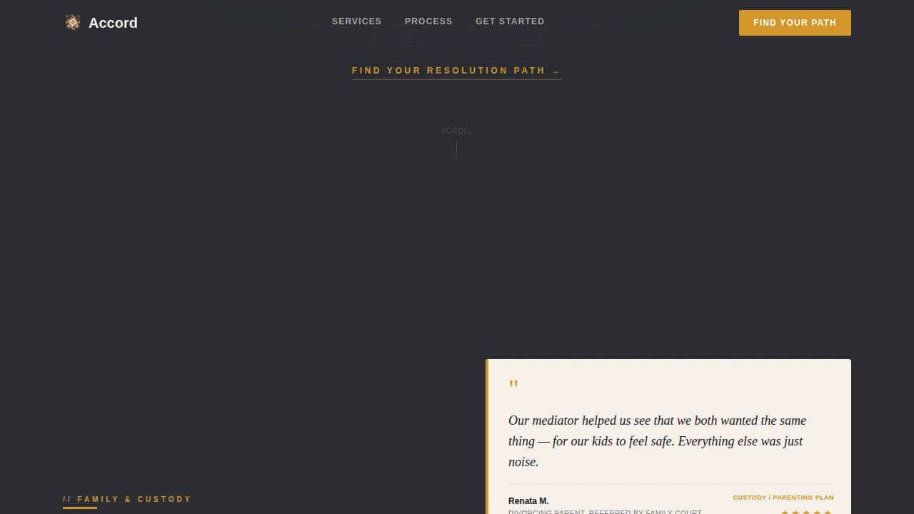 Bridge — Collaborative Conflict Resolution Landing Page Template