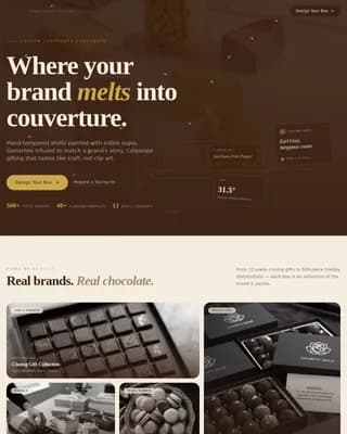 Chocolate & Confectionery Professional Website Template