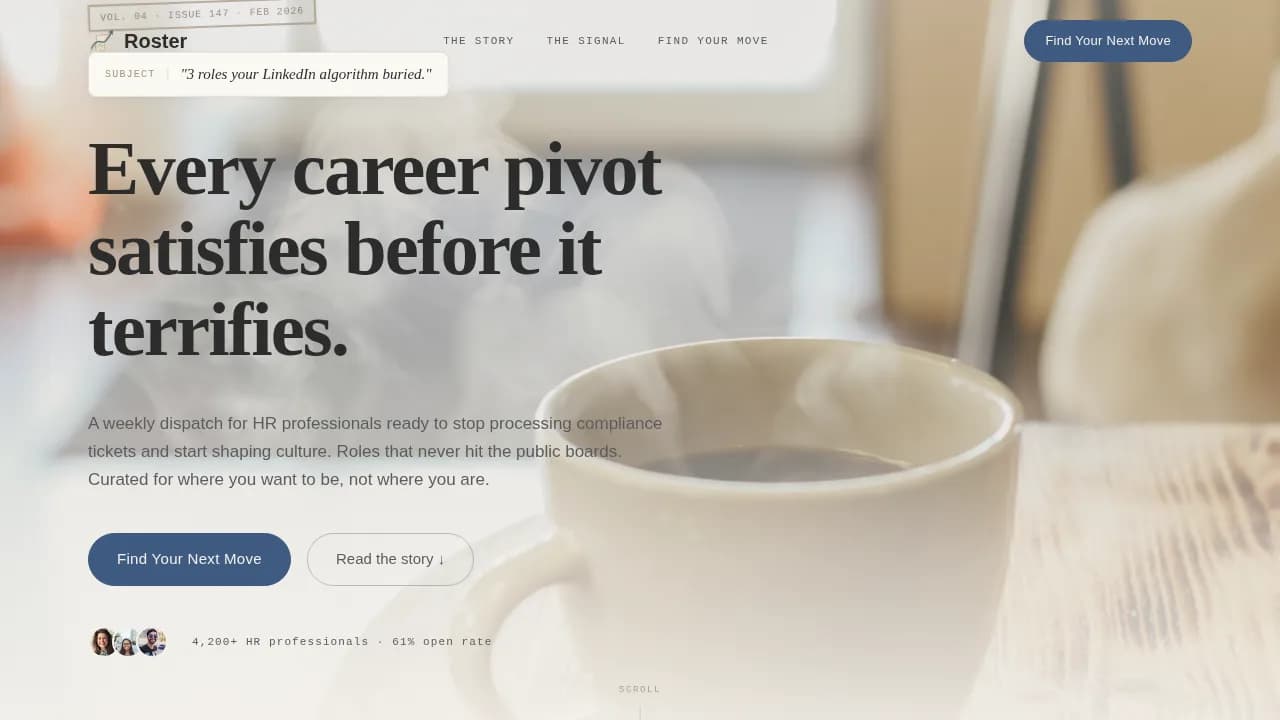 HR & People Ops Newsletter Careers Website Template