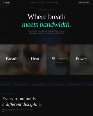Infrared Yoga Studio Premium Website Template