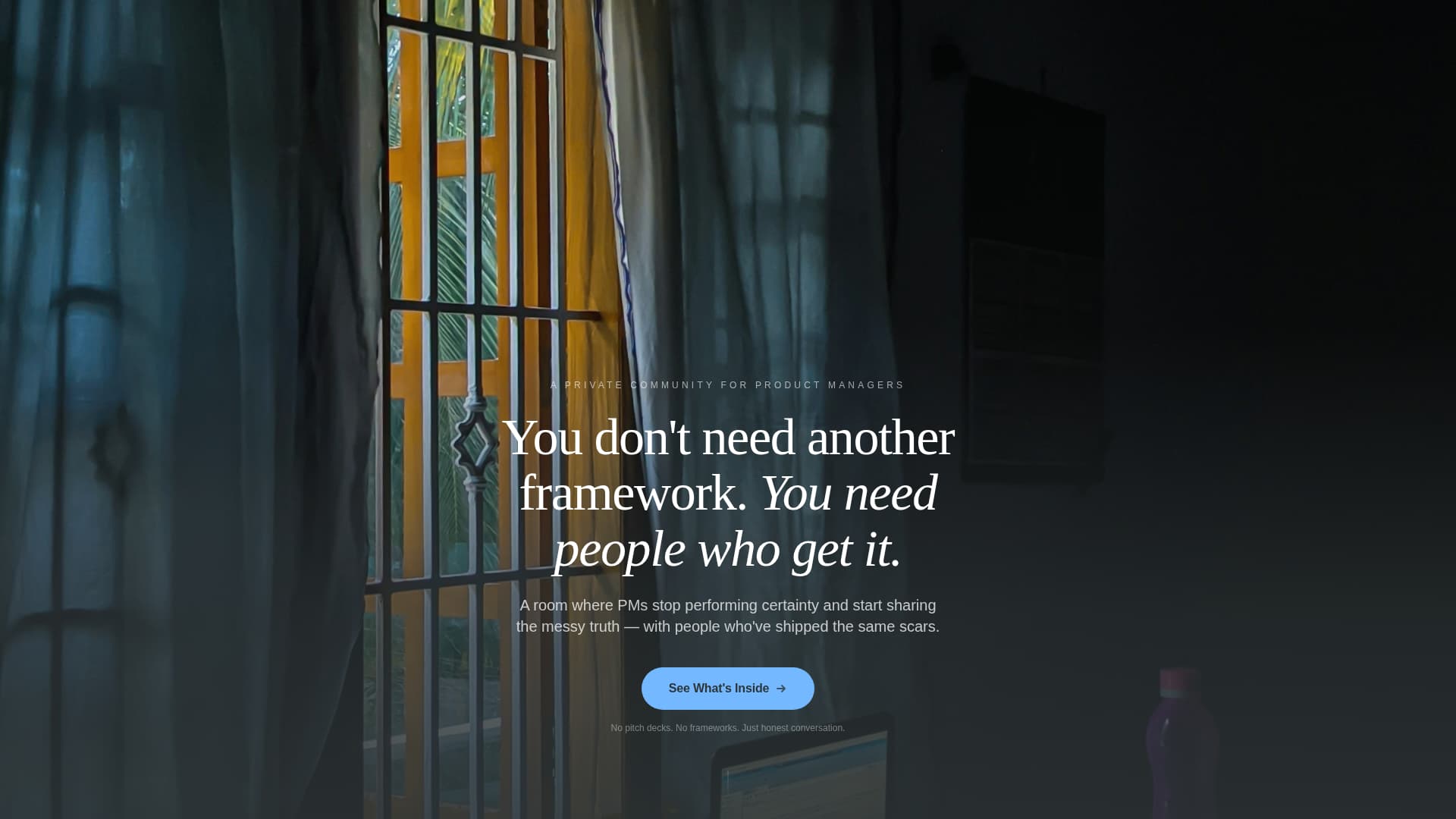 Standup - Honest Productmanagers Landing Page Template