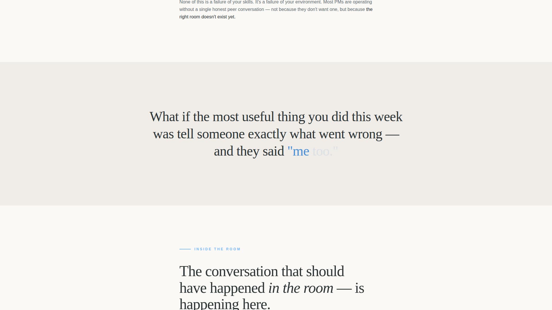 Standup - Honest Productmanagers Landing Page Template