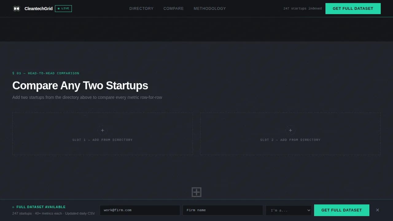 CleanTech Startup Professional Website Template