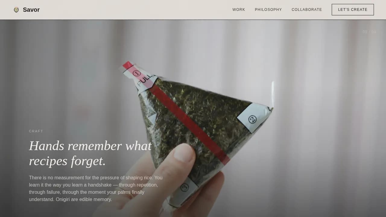 Chef & Culinary Personality Blog Website Template