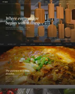 Chef & Culinary Personality Blog Website Template