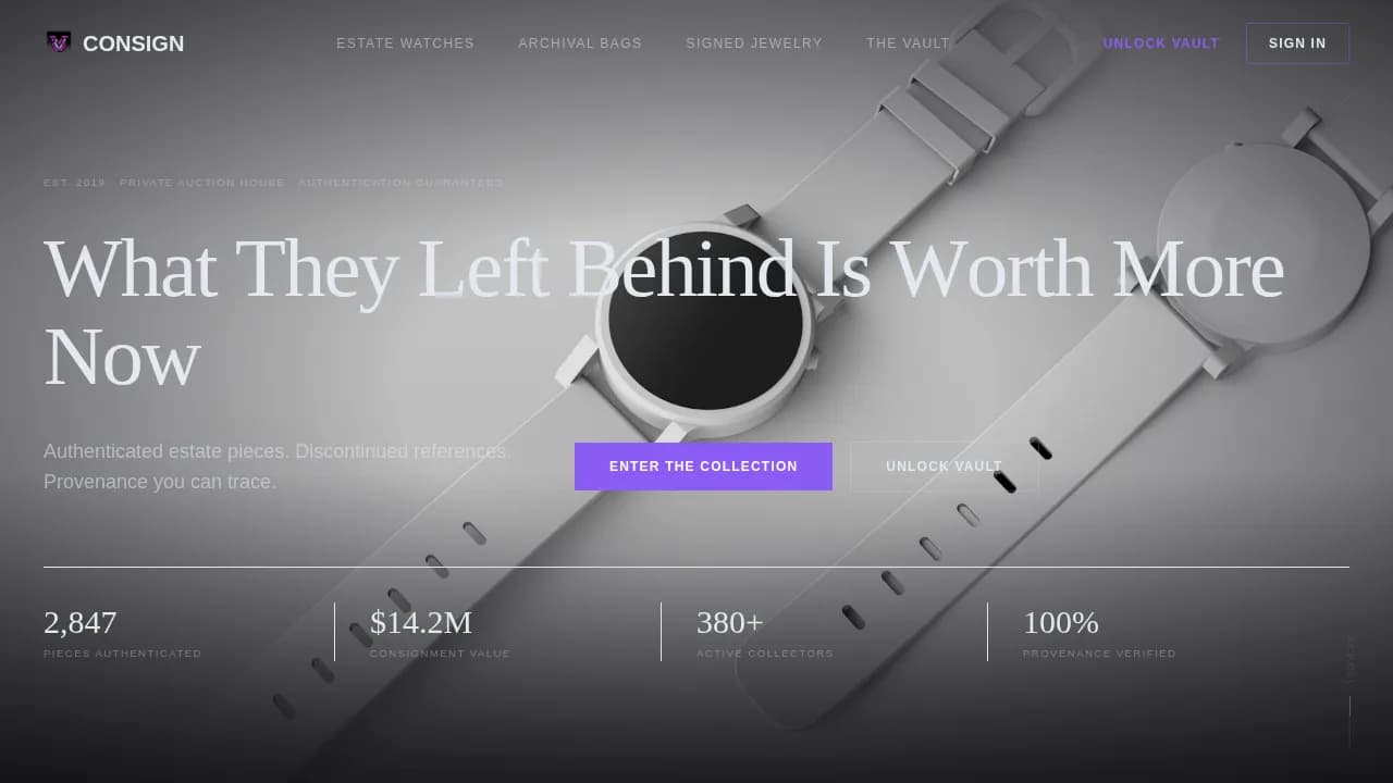 Old Money Fashion Professional Website Template