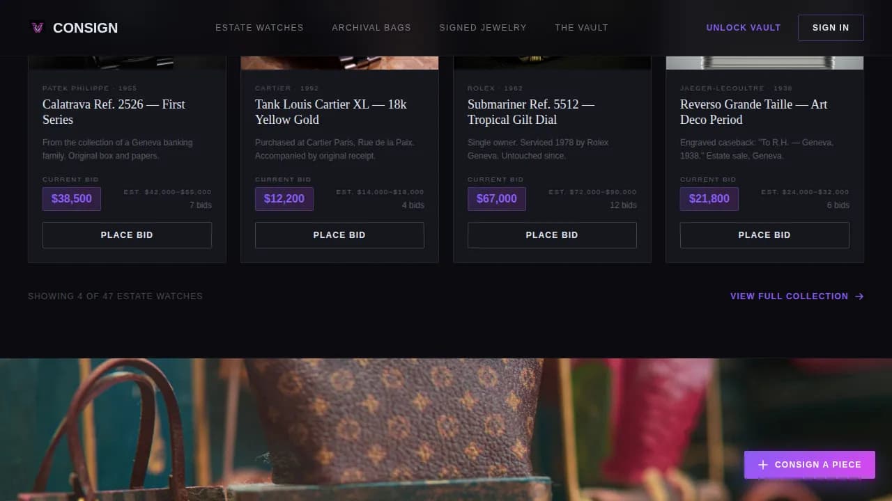 Old Money Fashion Professional Website Template