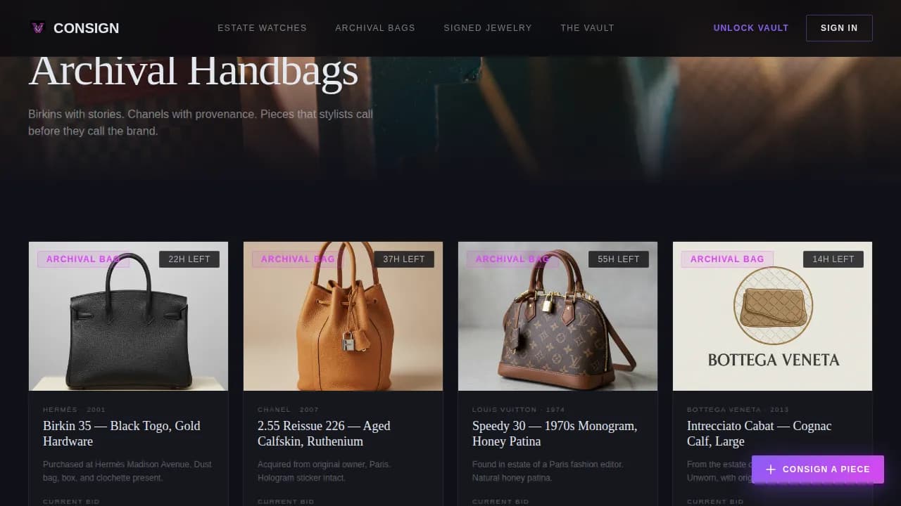 Old Money Fashion Professional Website Template