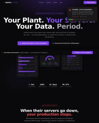 Self-Hosted Enterprise Software Professional Website Template