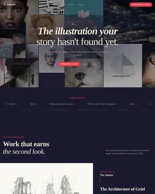 Illustration & Art Portfolio Reviews Website Template