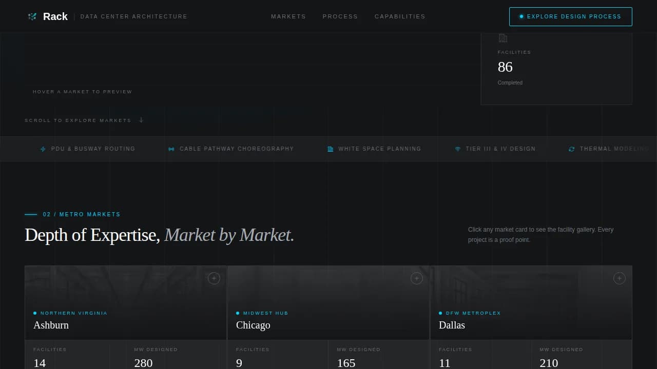 Data Center Construction Professional Website Template
