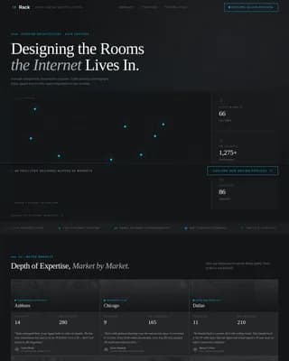 Data Center Construction Professional Website Template