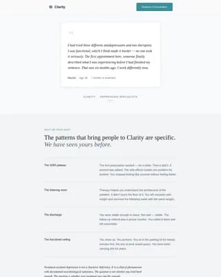 Depression Care Professional Website Template