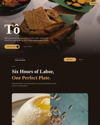 Amara — Authentic West African Cuisine Landing Page Template