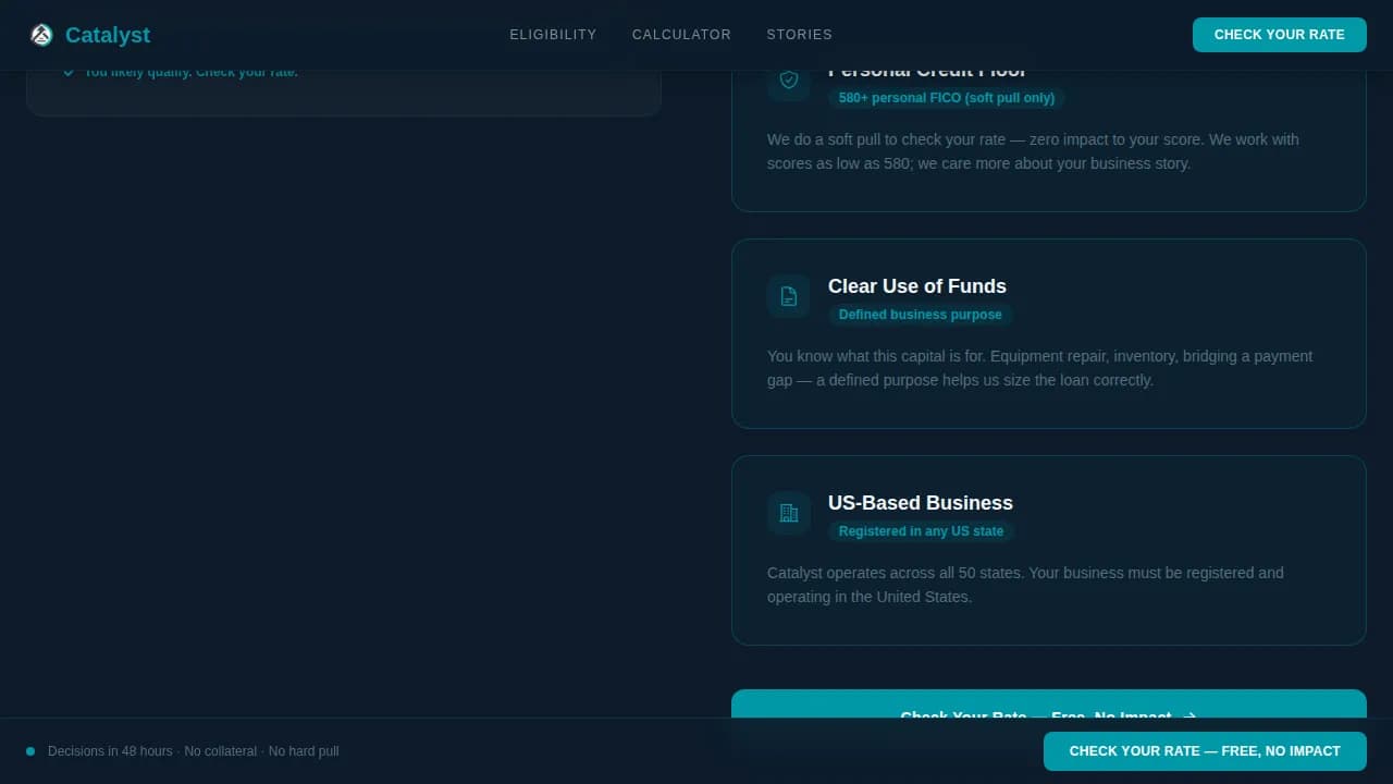 Small Business Owner Finance Cost Calculator Website Template