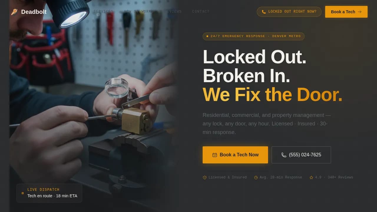 Handyman & Odd Jobs Booking Website Template