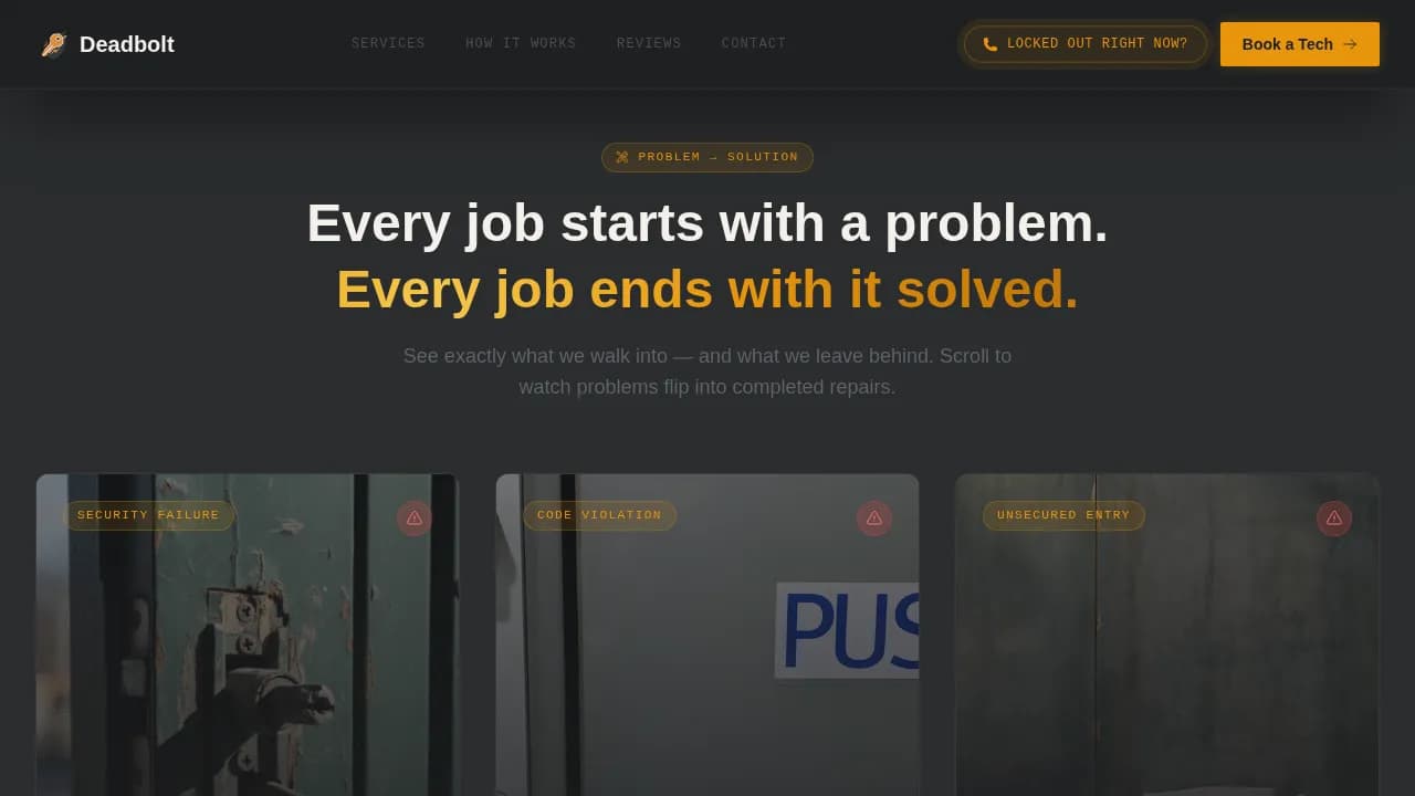 Handyman & Odd Jobs Booking Website Template