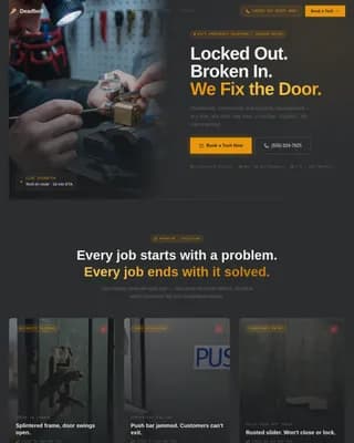 Handyman & Odd Jobs Booking Website Template