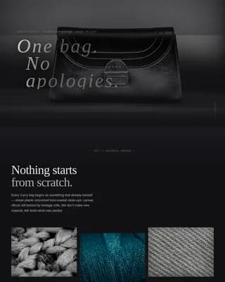 Bag & Luggage Brand Comparison Website Template