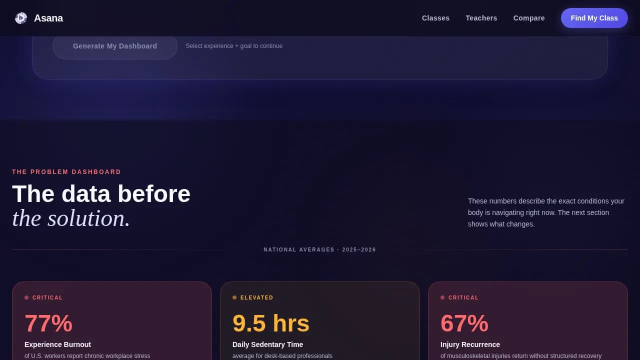 Asana - Smart Studio Comparison Landing Page Template