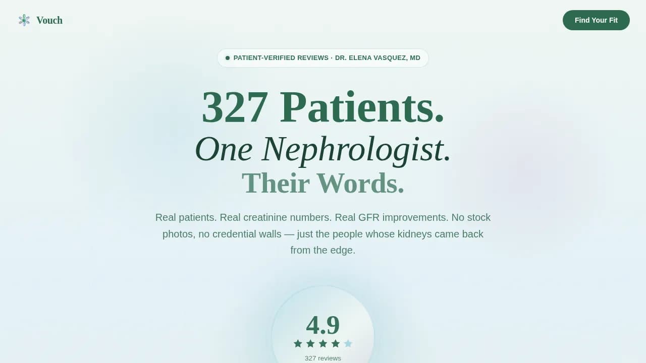 Nephrologist Booking Website Template