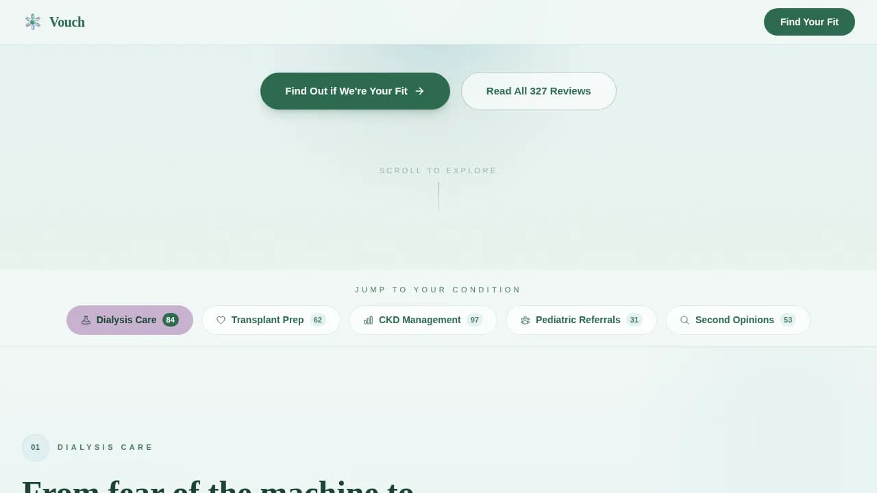 Nephrologist Booking Website Template